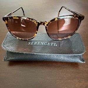 Vintage Serengeti Drivers Sunglasses 5301K Tortoise Corning Optics & Case